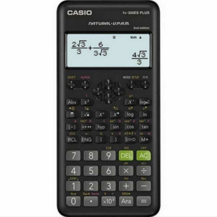 

KALKULATOR CASIO SCIENTIFIC FX-350ES PLUS 2ND EDITION/ CALCULATOR ORIGINAL TERBARU