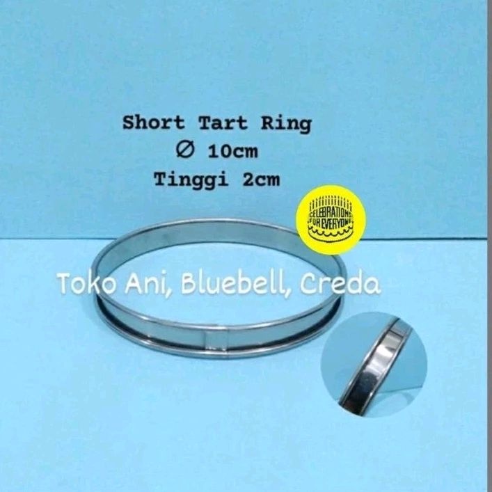 Short Tart Ring Round Diameter 10cm High 2cm / Cake ring bulat ( 10201002 )