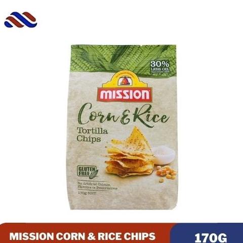 

BIG SALE MISSION TORTILLA CHIPS CORN AND RICE 170G !!!!!