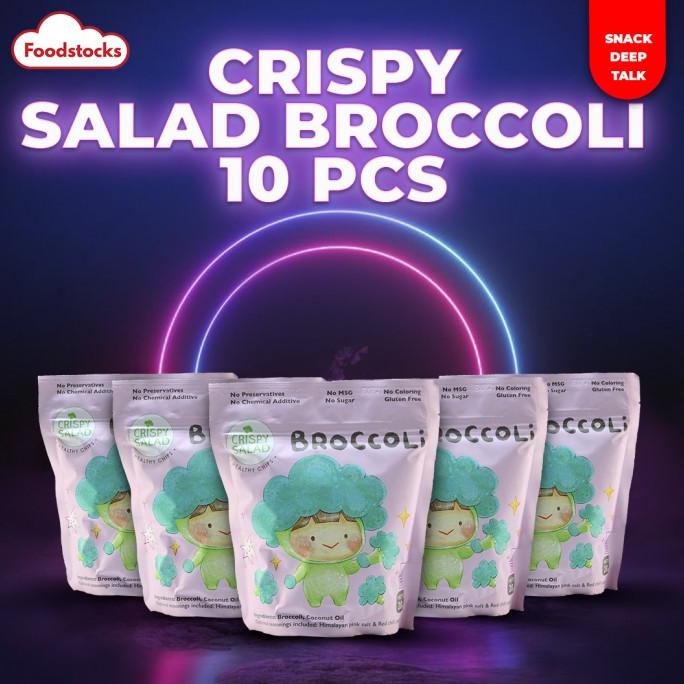 

BIG SALE BROCCOLI CHIPS / KERIPIK BROKOLI CRISPY SALAD GLUTEN FREE (ISI 10PCS) !!!!!