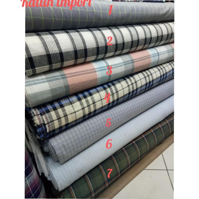 Katun Import Kemeja Pria Kain Katun Italy Bahan Katun Motif _ Kemeja Original