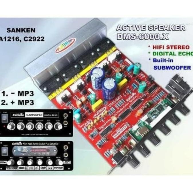Kit power speaker aktif Platinum Dms 6000 x mp3 bluetooth / Dms 6000x