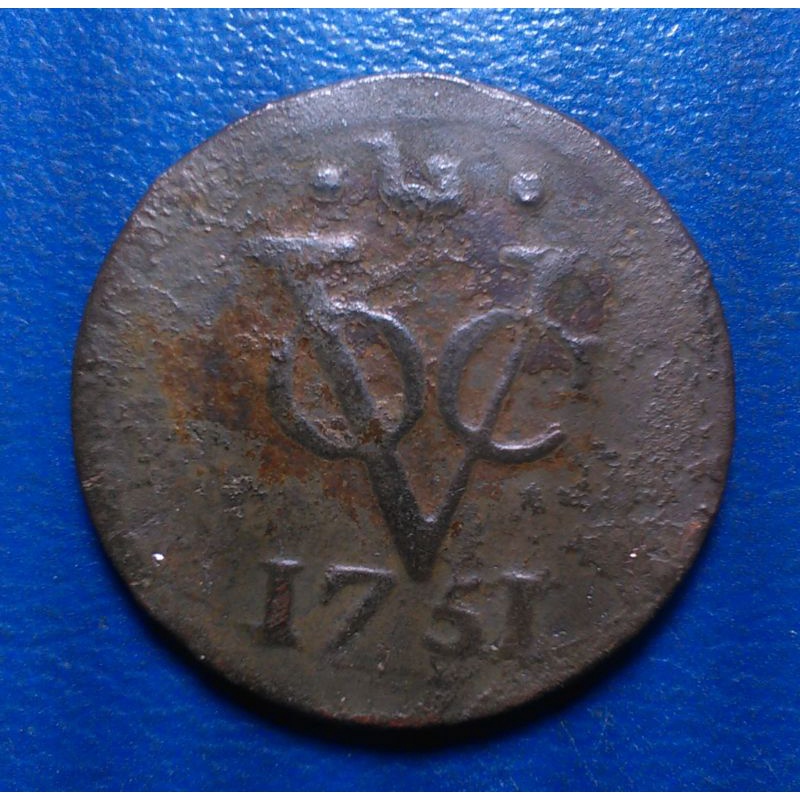 Koin VOC 1 Duit West Friesland 1751