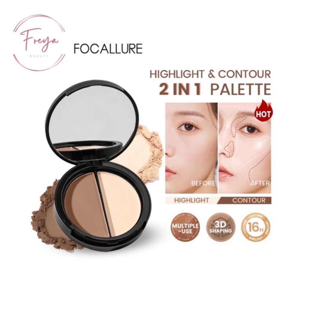 FOCALLURE Highlight & Contour Powder Palette | Focallure Contour Focallure Contour Powder Focallure 