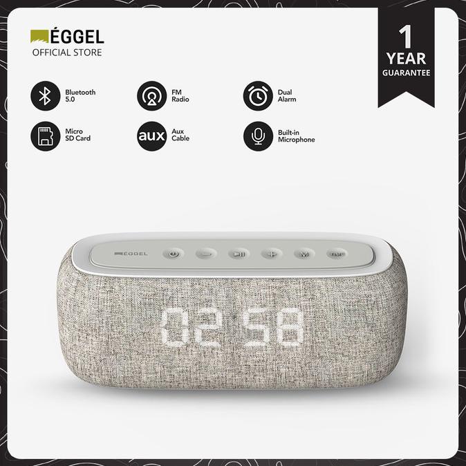 Sale Now Eggel Home Clock + Radio + Portable Bluetooth Speaker Pengiriman Cepat