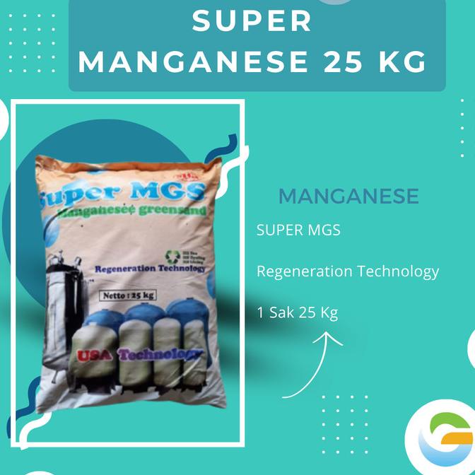TERBARU - SUPER MGS manganese greensand 25 Kg