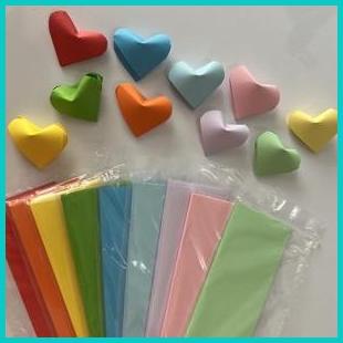 

Paket Kertas Hati 11 Warna Lengkap Origami Heart Paper Lipat Motif 16n