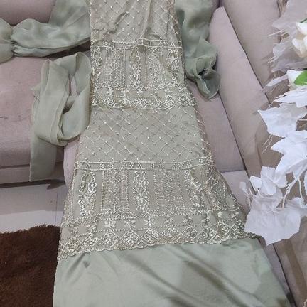 Gas Pesta Hijau Sage Gas Kondangan Gas Pantai Gas Brokat Gas Tile Gaun Tunangan Gaun Kondangan Gaun 