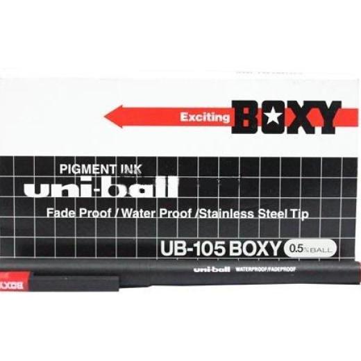 

Boxy Uniball 105 (Ub-105) Hitam / U (1 Lusin)