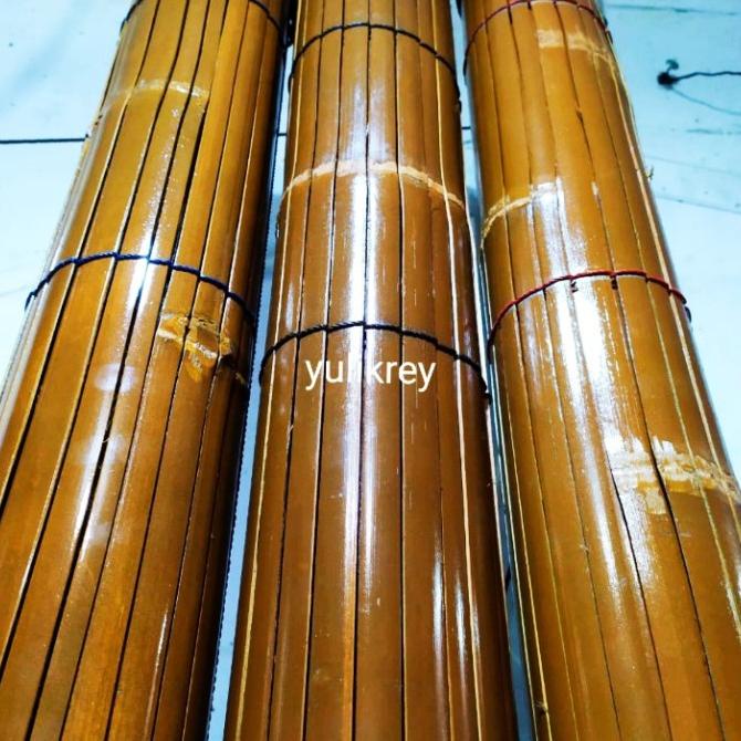 Kerai outdoor,krei gulung,tirai bambu,krey bambu,kerei L 2m x P 1m