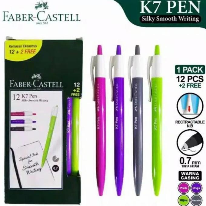 

Pulpen K7 Faber Castell (free 2 pcs)