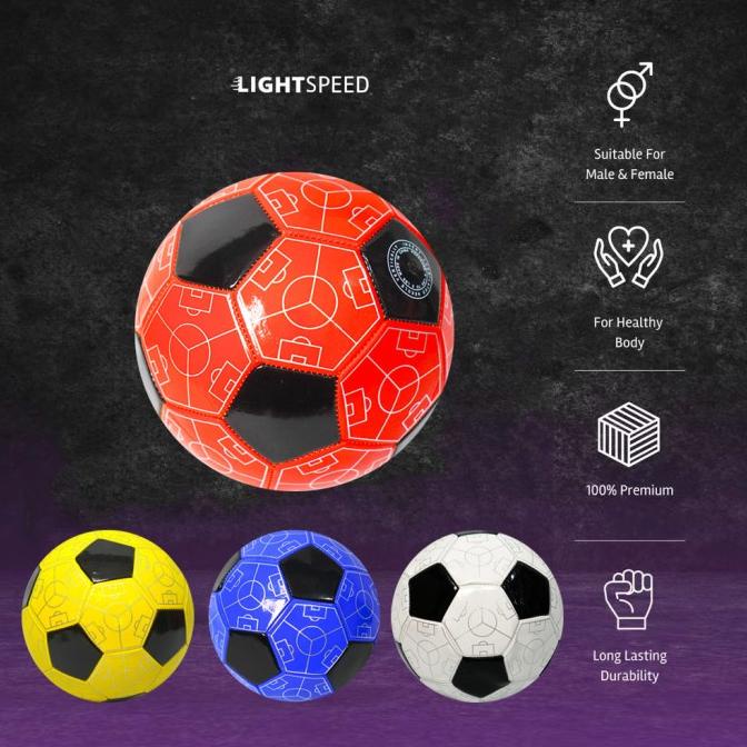 LIGHTSPEED Bola Futsal / Bola Kaki Sepak / FootBall Minsa size 5