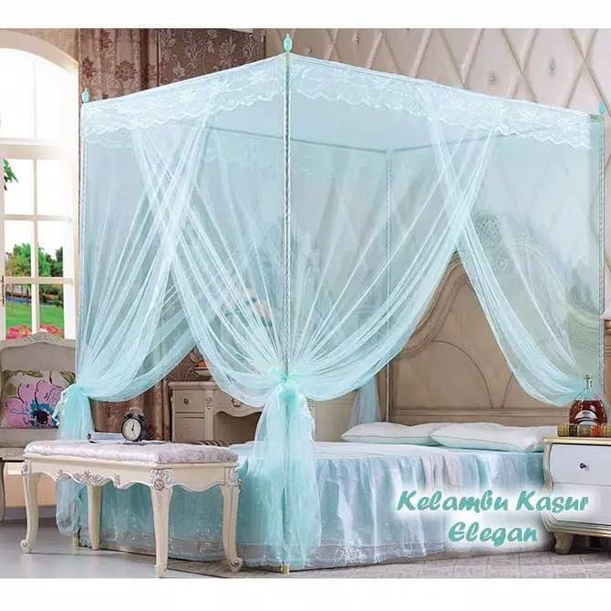 KELAMBU KASUR ELEGANT ( KELAMBU 3 PINTU DENGAN KANOPI)