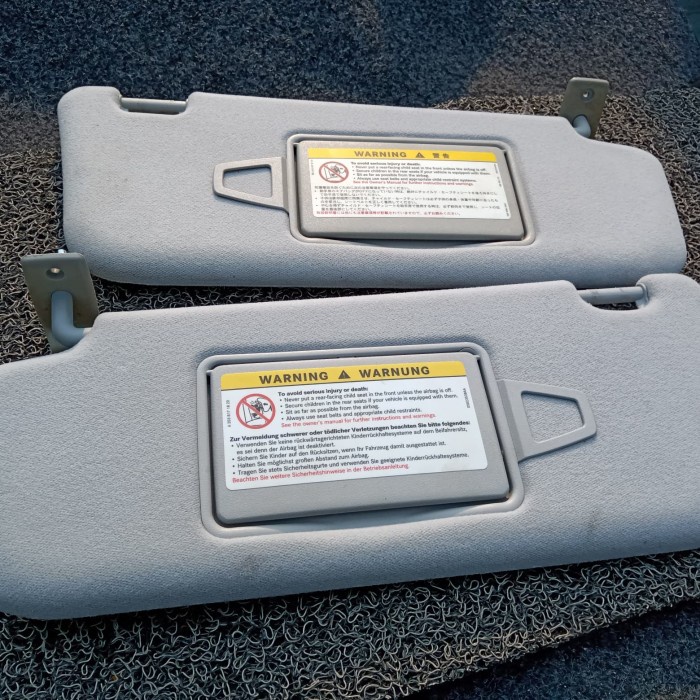 {Second} Sunvisor W211/W210 Facelift Grey Limited