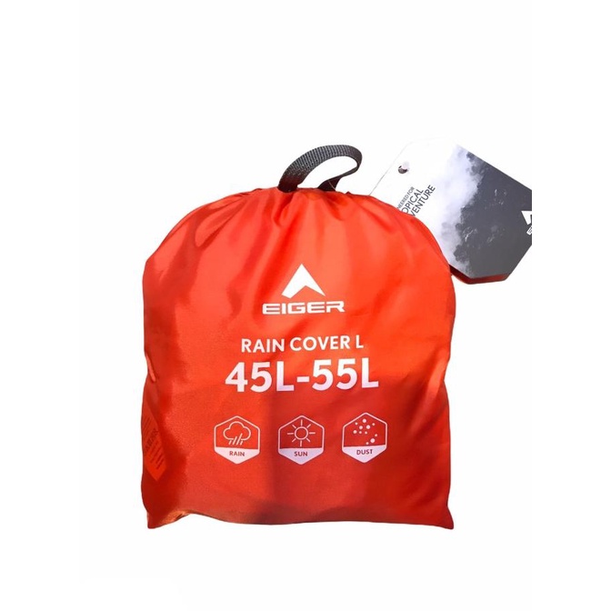 Rain Cover 45-55L Original Eiger - Cover Bag Carrier 45-55L Flo L