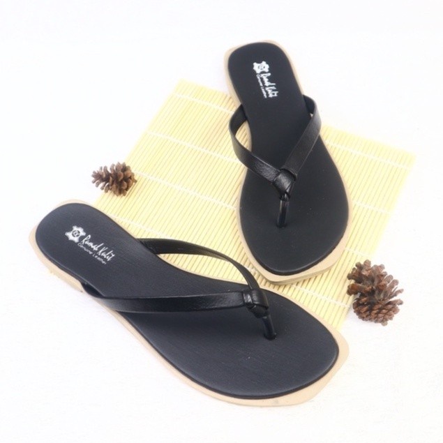 Sandal Jepit Teplek Wanita Kulit Asli Garut Simple Dan Elegan Diskon