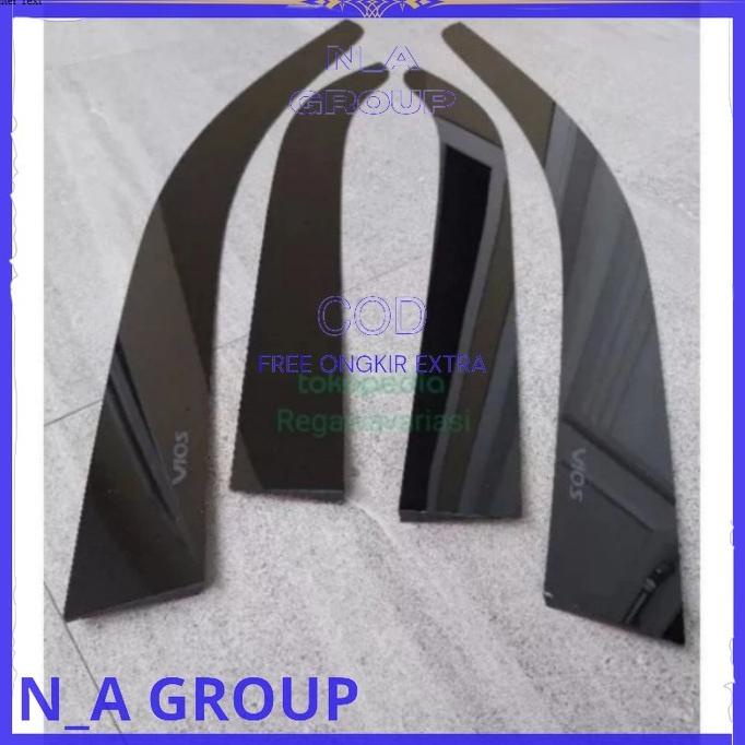 Talang Air Pintu Mobil Vios Gen 1 2003 2004 2005 2006 2007 Model Flat Kualitas Premium