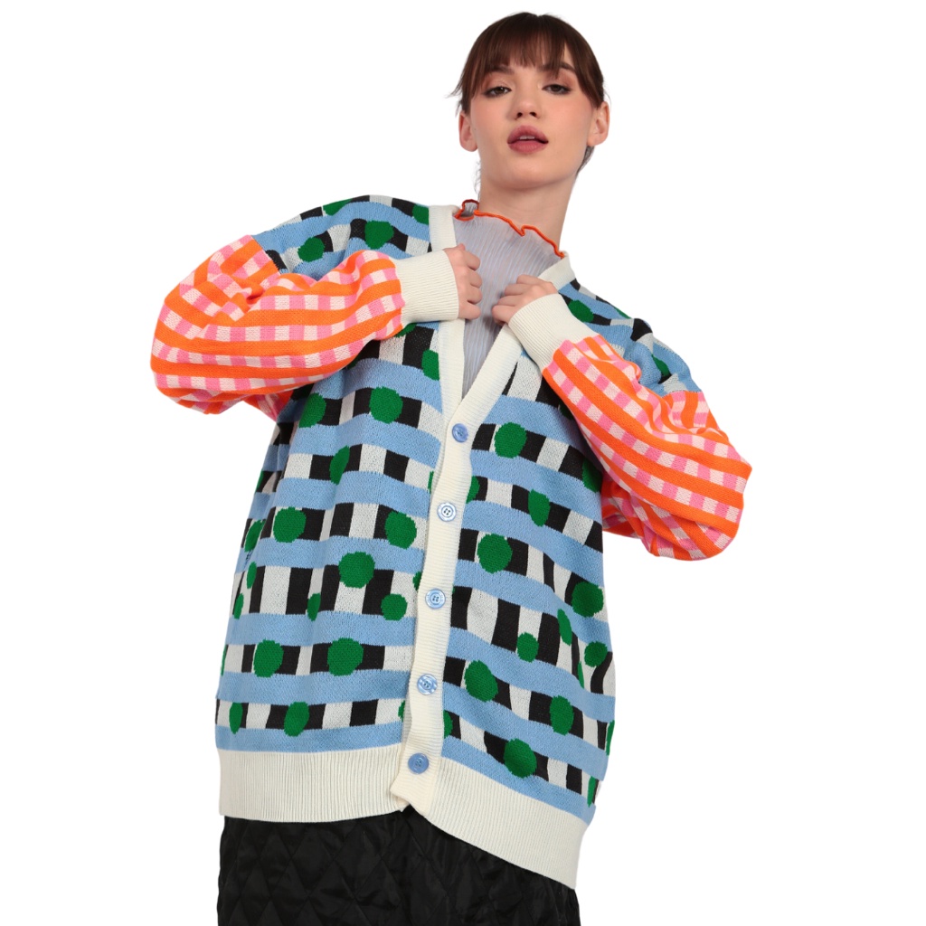 [AMAZED PEOPLE] IN FULL BLOOM CARDIGAN - TUFF PUFF X KARANGAN