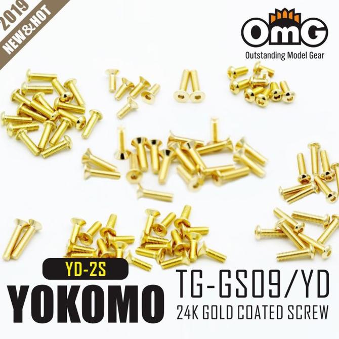 RC OMG GOLDEN SCREW KIT FOR YOKOMO YD-2S #TG-GS09/YD