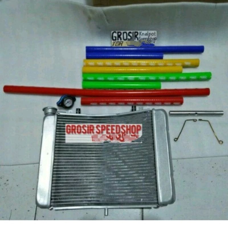 PAKET Fulset Radiator Nsr 250 MC28 MC 28 Big Gambot Ninja R RR Plus Breket Selang tutup temperature