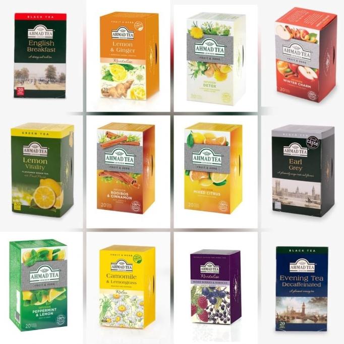 

Recomend AHMAD TEA LONDON TEA BLACK/ GREEN/ FRUIT/ 20 PCS PER BOX BPOM ,,