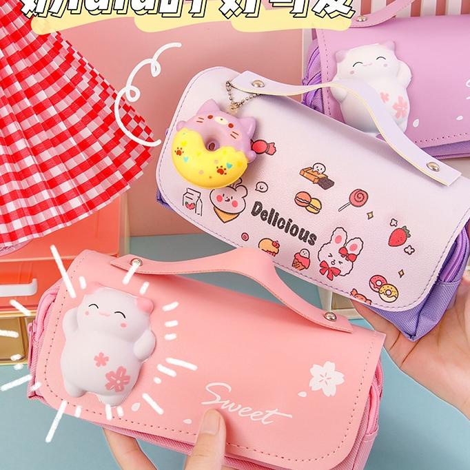 

Kotak Sil Dekompresi Perempuan Lucu Lembut Lucu Anak-Anak Siswa Sekolah Dasar Berkapasitas Besar Dengan Dekompresi Multi-Fungs