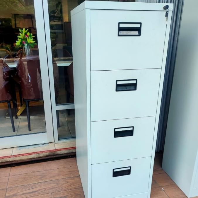 

langsung order saja] Lemari Arsip File Besi Metal Filling Cabinet 4 Laci Drawer Abu Grey