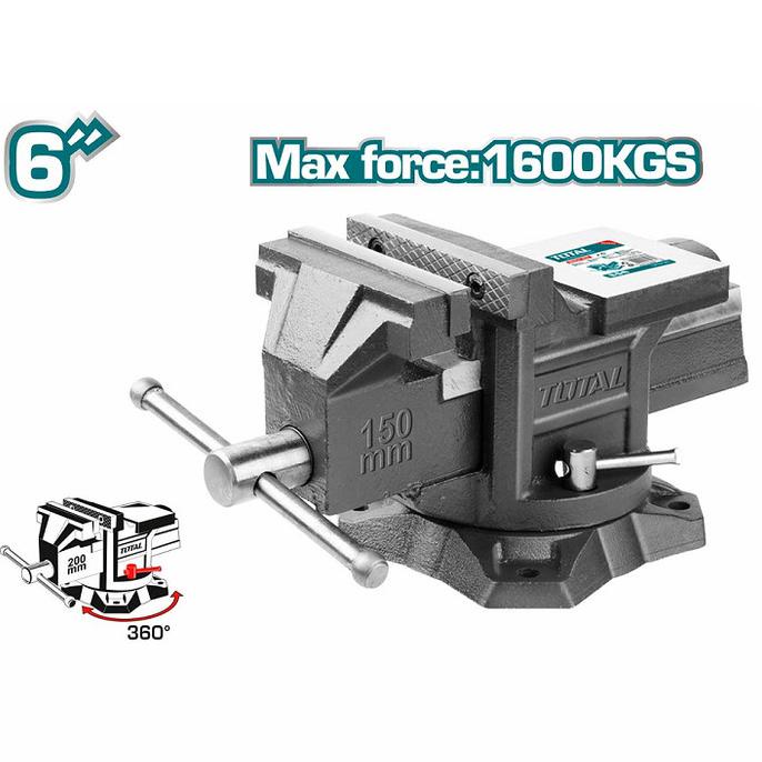 INGCO 6 inch Heavy Duty Bench Vise - Ragum putar - Catok Paron