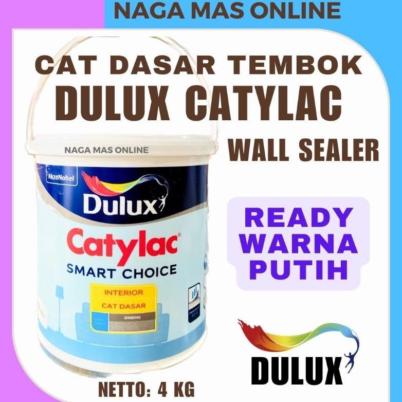 Promo Cat Dasar Tembok Sealer Dulux Catylac 4 Kg Interior Exterior / Wall Sealer Dulux Catylac Smart