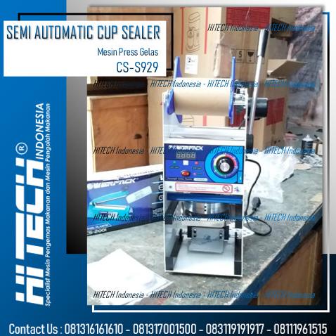 Mesin Cup Sealer Semi Otomatis Powerpack Cs-S929 Mesin Press Cup Gelas