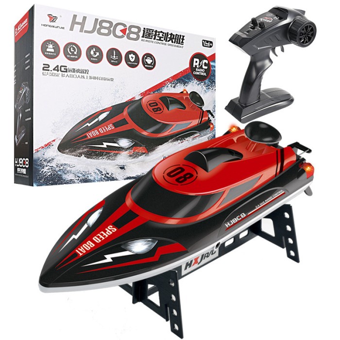 RC BOAT HJ808 2.4GHZ 25KMH SPEED 150 METER KONTROL KAPAL RC SPEED BOAT