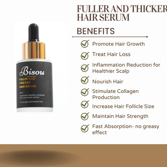 Bisou Professional Fuller And Thier Hair Serum Bundle