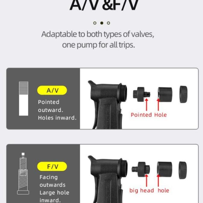 Rockbros TM-1701P Pompa Angin Mini Pump Portable Sepeda