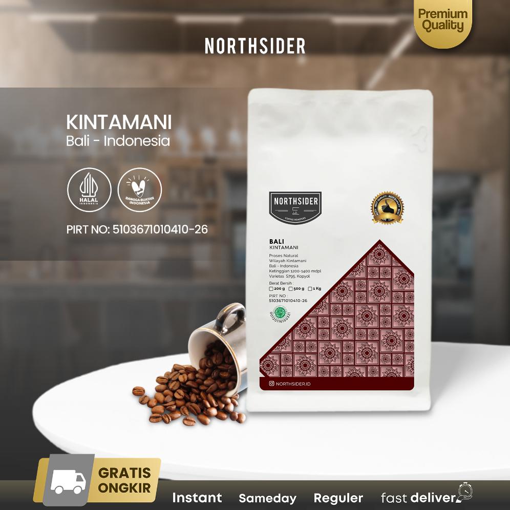 

BIJI KOPI ARABIKA BALI KINTAMANI NATURAL - 500GR NORTHSIDER COFFEE