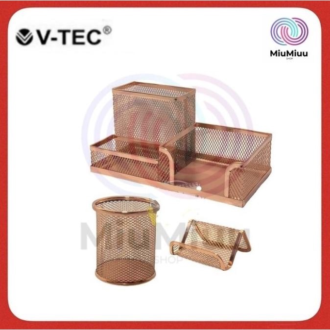 

Desk Organizer Set V-TEC Vt-9189 RG Rose Gold