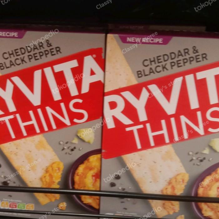 

Ryvita Thins Cheddar & Black Pepper 125 Gr/Biskuit/Krekers 019
