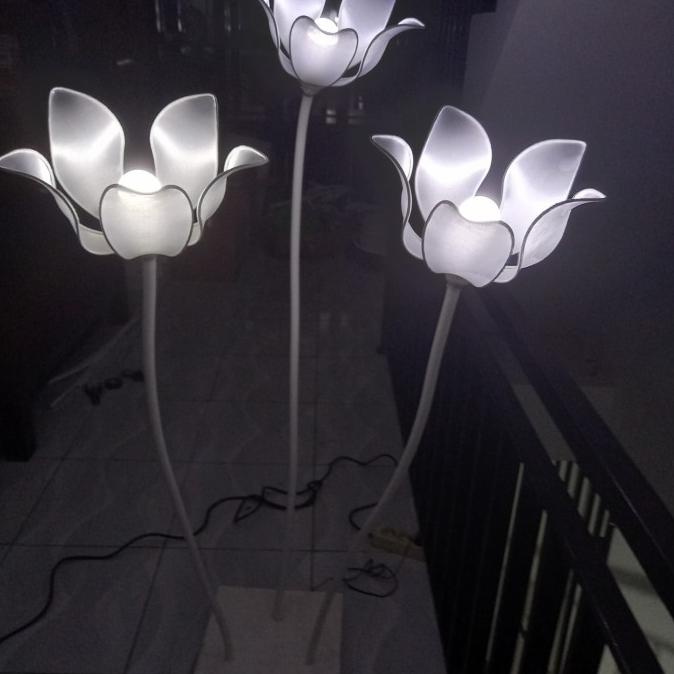 standing lampu dekorasi pipa elastis
