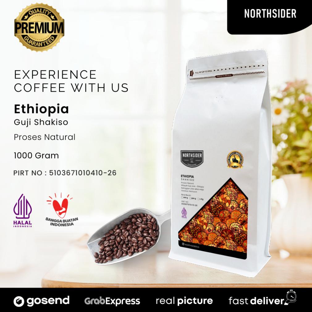

Northsider Kopi arabika Ethiopia Guji Shakiso Natural coffee 1Kg