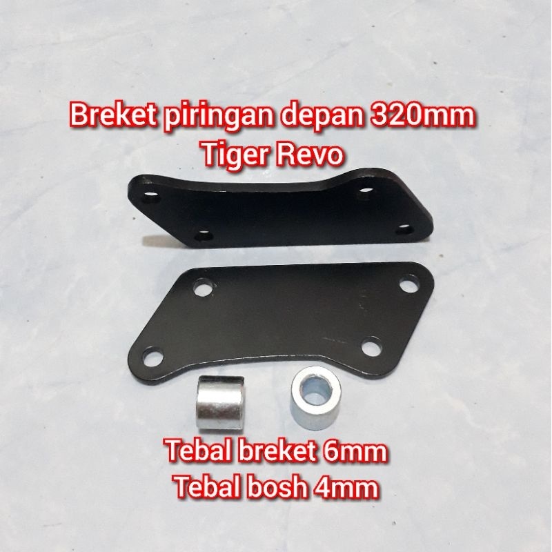 Diskon Breket cakram depan Tiger lama Tiger Revo 320mm Cb 150 Verza Megapro mono Disc breket piringa