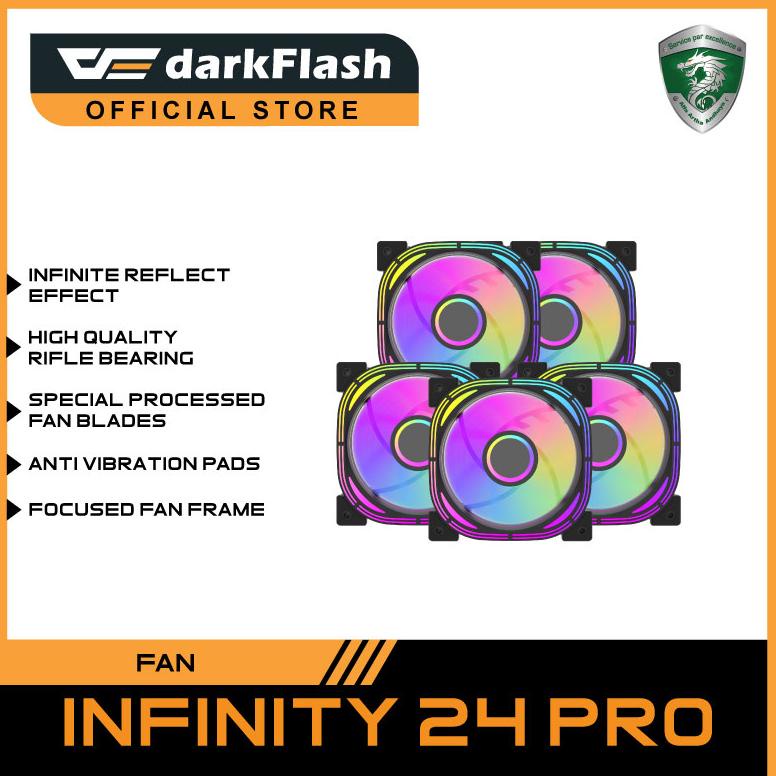 PRMO darkFlash INFINITY 24 ARGB Fan [5 Fan]
