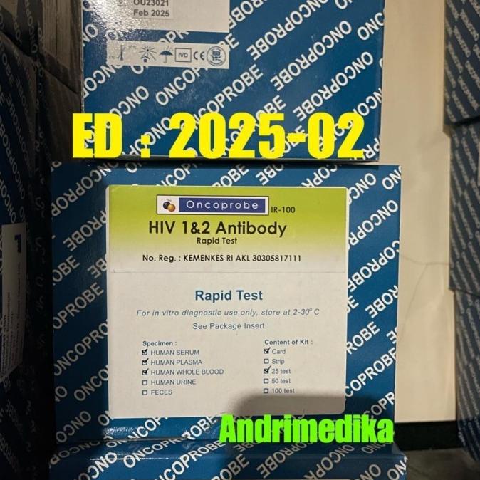 Oncoprobe Hiv Rapid Tes Generasi 4