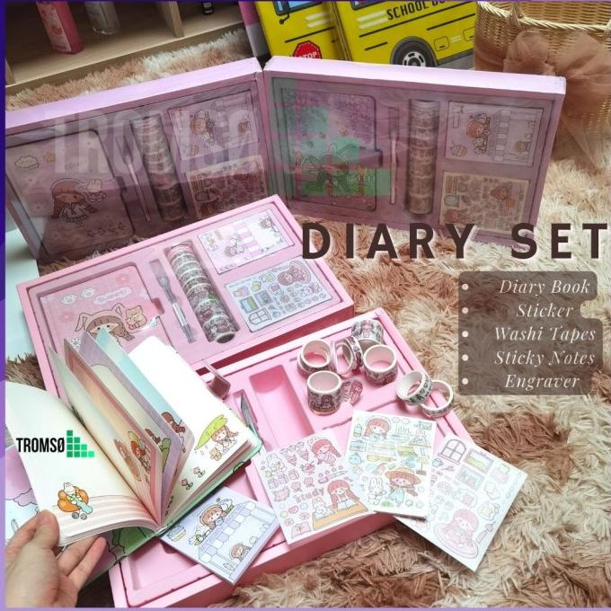 

Tromso 5In1 Diary Set / Gift Set / Buku Harian Untuk Anak Perempuan