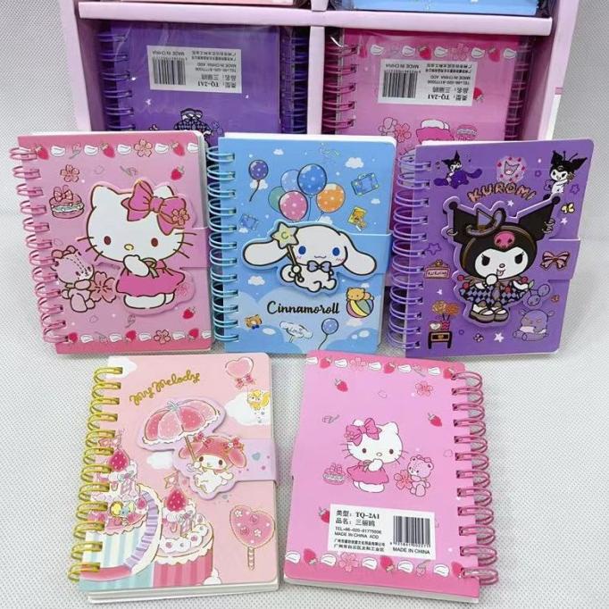 

Notebook Buku Kecil Buku Catatan Cinnamoroll Melody Kitty Kuromi