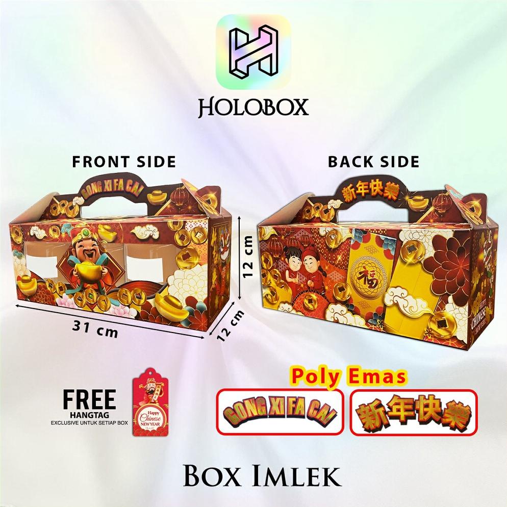 

Sale !! Box Imlek / Dus Cny / Kotak Toples Kue 500 Ml / Hampers Packaging / B59 Terlaris