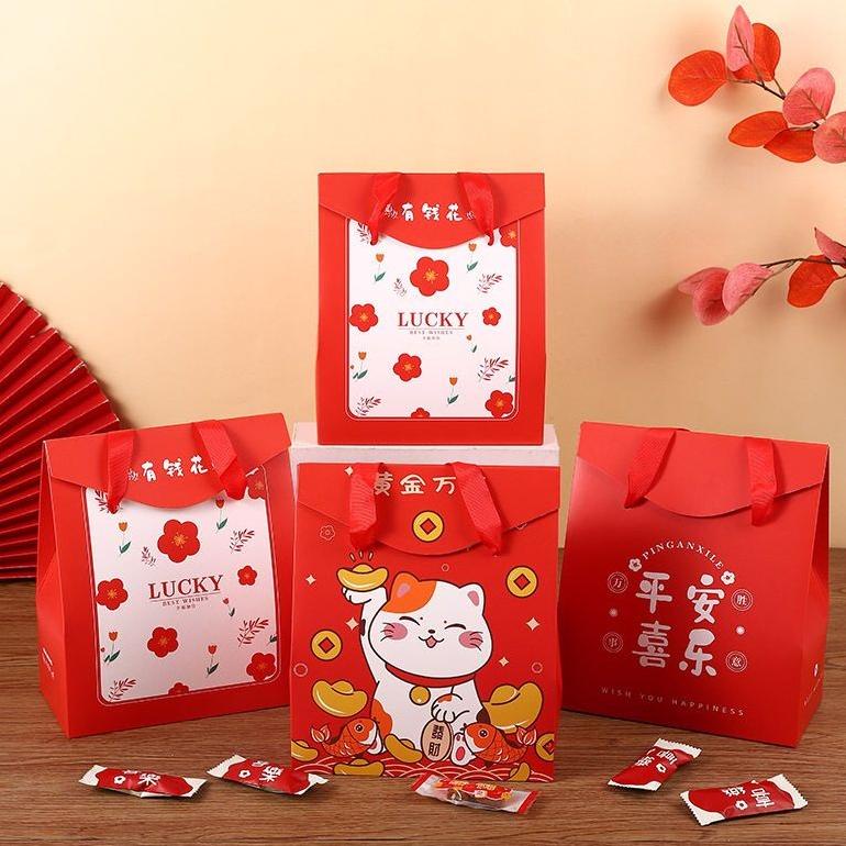 

Sale !! Dy Pack Box Imlek Tenteng Money Cat/Natal Merry Christmas /Paper Bag Hampers Sincia Pb-Cny 17 Terlaris