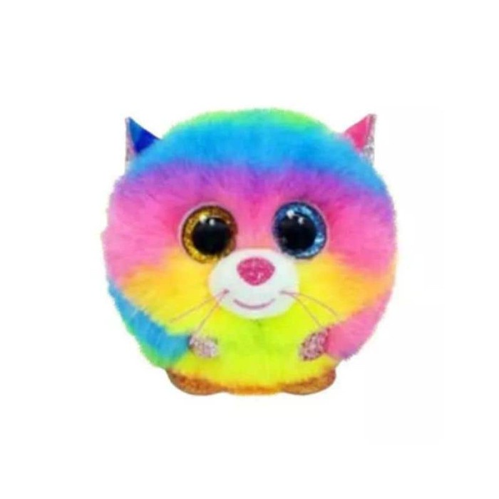 TY Toys Puffies Gizmo Cat Rainbow - Boneka Kucing Anak
