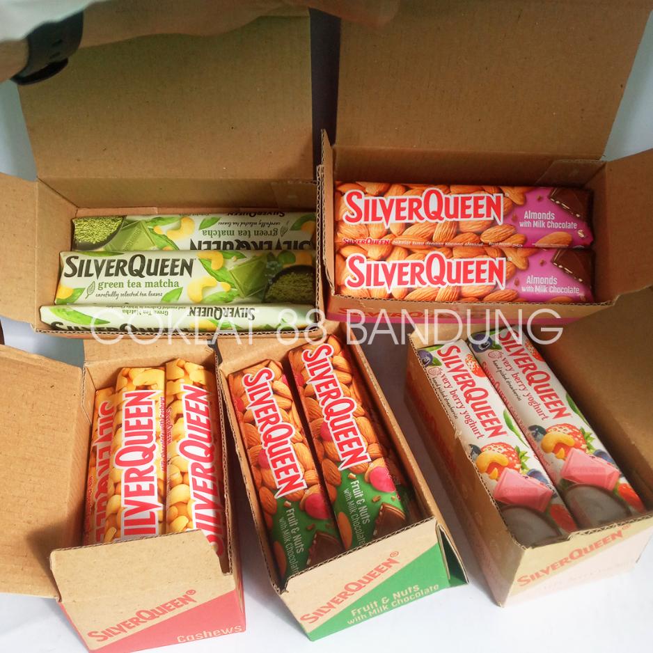 

Sier Queen 1 Box 10 Pcs X 25Gr X 3 Rasa, Coklat Sierqueen 25 Gram Isi 10 Almond Mede Matcha