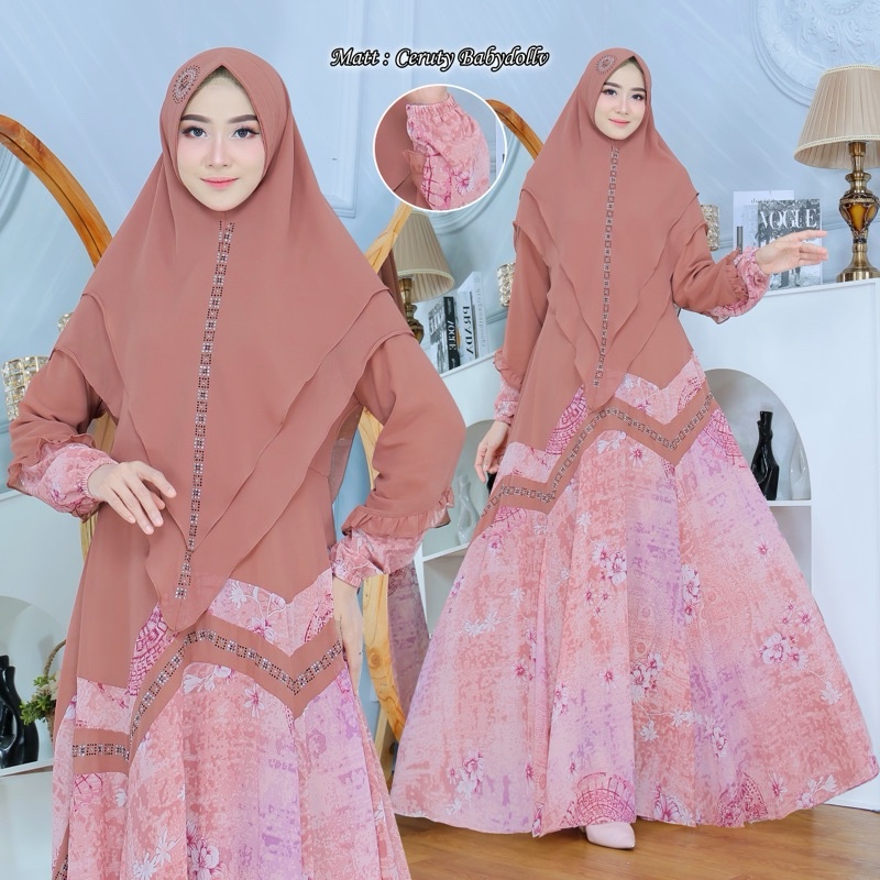 Baju Muslim Wanita Terbaru 2024 Games Dewasa Longdress Cewek Busui Games2024 Games2023 Kekinian Leng