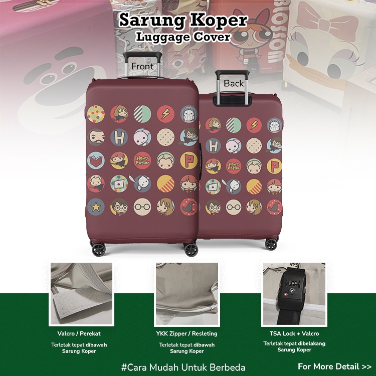 Sarung Koper Harry Potter, Ron Weasley, Hermione Granger, Hedwig 03