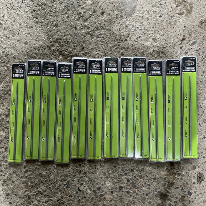 Paket Kikir Chainsaw 4.8mm Tekiro Kikir gergaji sinso Kecil 12@ TEKIRO